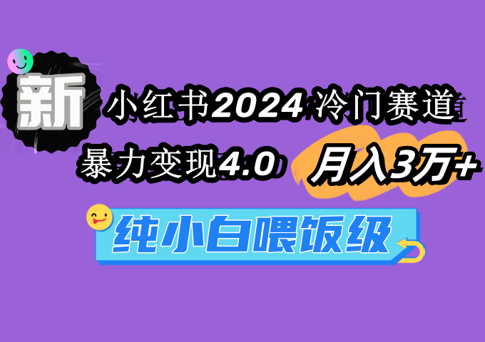 （8523期）小红书冷门赛道 收益 变现4.0 纯小白喂饭级-卓越网创