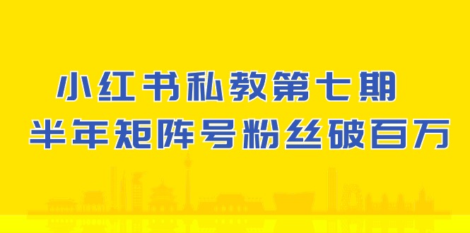 （9991期）小红书私教第七期，小红书90天涨粉18w，1周涨粉破万，半年矩阵号粉丝破百万-卓越网创