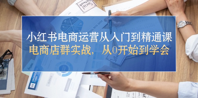 （10304期）小红书电商运营从入门到精通课，电商店群实战，从0开始到学会-卓越网创